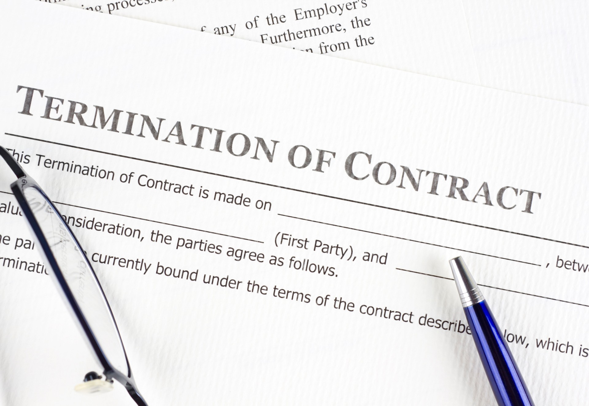 Termination of contract